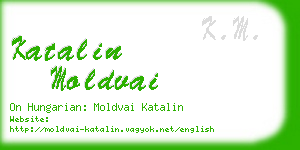 katalin moldvai business card